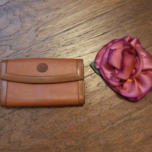 Dooney & Bourke leather checkbook wallet